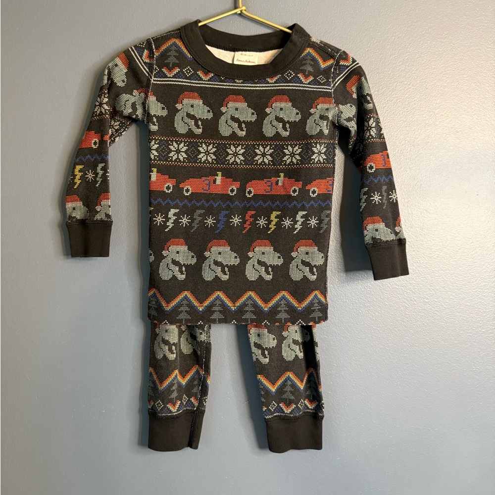 Hanna Andersson Santa dinosaur pajamas